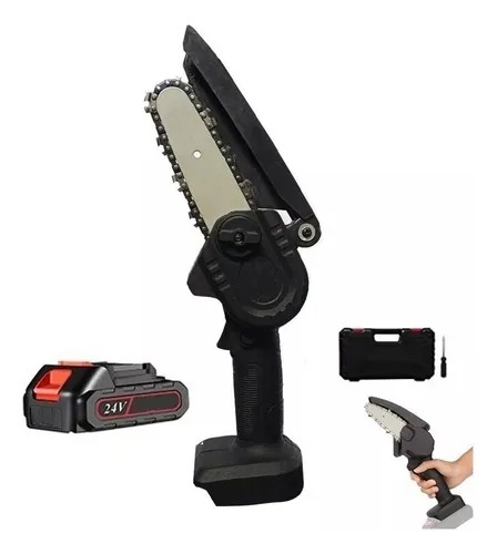 Miniatura 2 de Mini Motosierra Portátil 24v Doble Bater